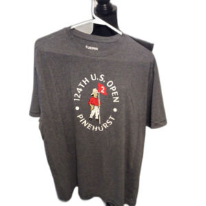 Men's Tee shirt Gray 124th US Open Pinehurst Golf 2XL